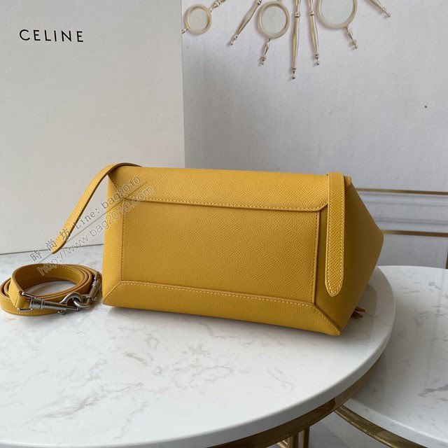 Celine女包 賽琳經典款中號女包 Celine belt bag 掌紋牛皮鯰魚包 189153  slyd2207